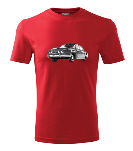 Červené tričko s kresbou Tatry 603