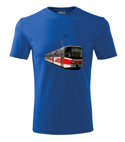 Modré tričko s tramvají KT8D5