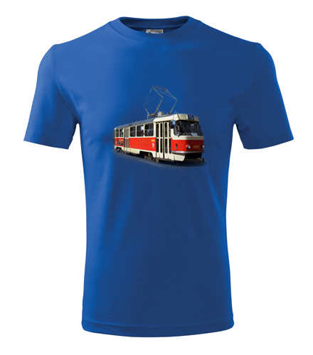 Modré tričko s tramvají T3