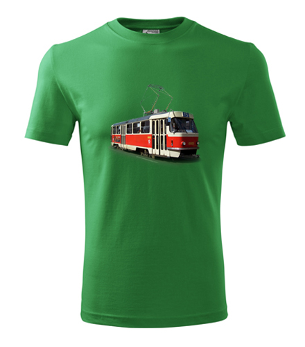 Zelené tričko s tramvají T3