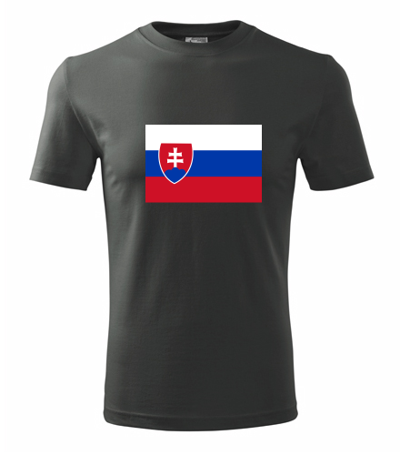 Grafitové tričko se slovenskou vlajkou