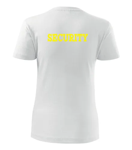 Bílé dámské tričko Security