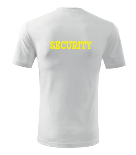 Bílé tričko Security pánské
