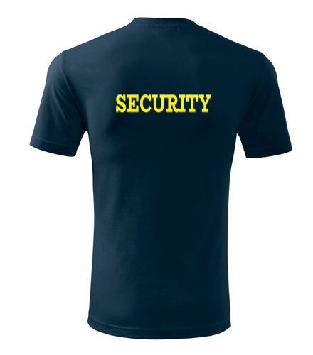 Tmavě modré tričko Security pánské