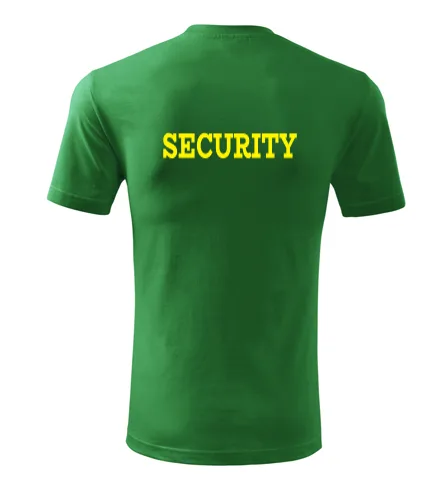 Zelené tričko Security pánské