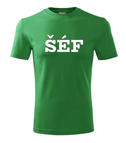 Zelené tričko Šéf