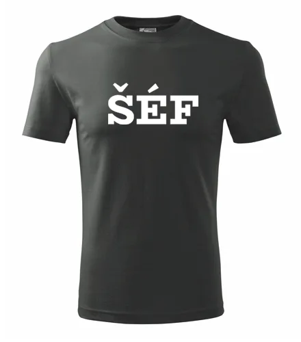 Grafitové tričko Šéf