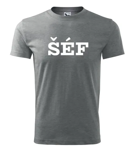 Šedé tričko Šéf