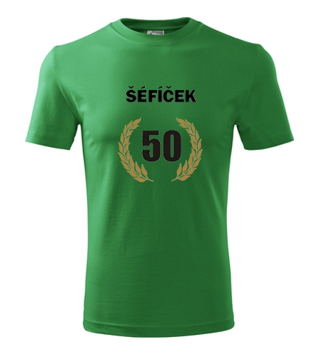 Zelené tričko šéfíček 50