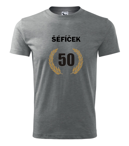 Šedé tričko šéfíček 50