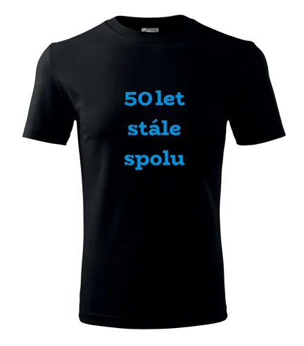 Černé tričko 50 let stále spolu