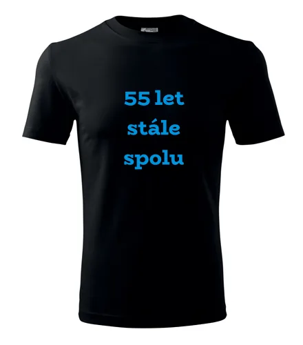 Černé tričko 55 let stále spolu