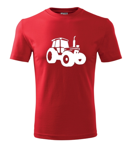 Červené tričko s traktorem