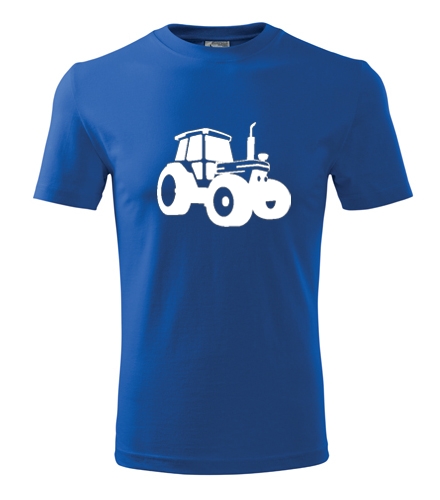 Modré tričko s traktorem