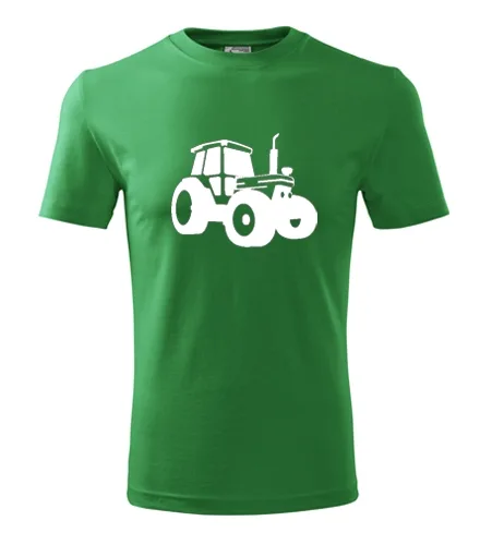 Zelené tričko s traktorem