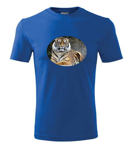 Modré tričko s tygrem