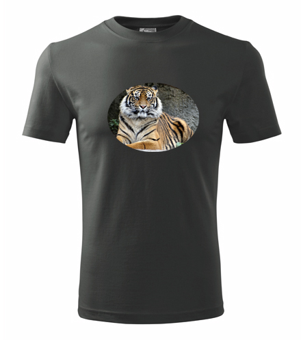 Grafitové tričko s tygrem