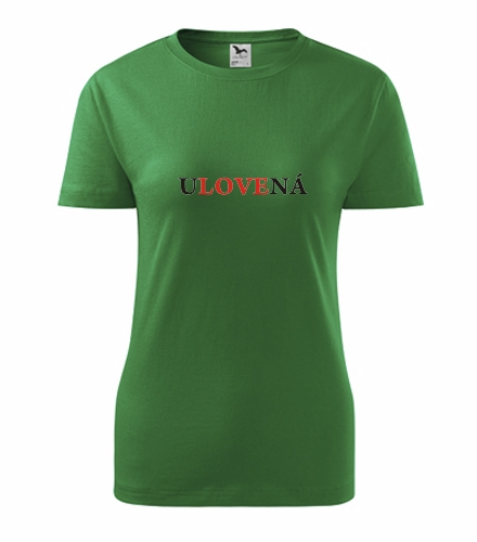 Zelené dámské tričko Ulovená