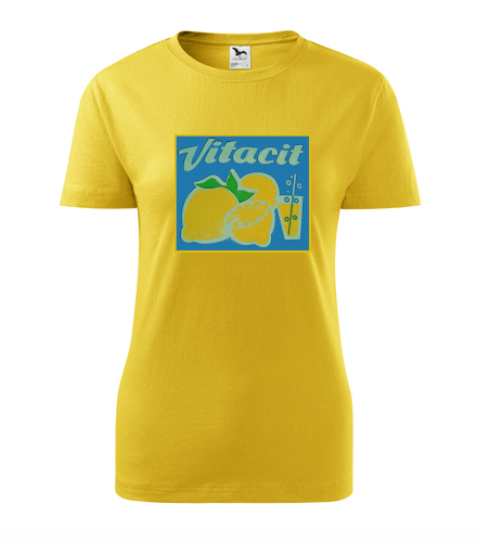 Žluté dámské tričko Vitacit