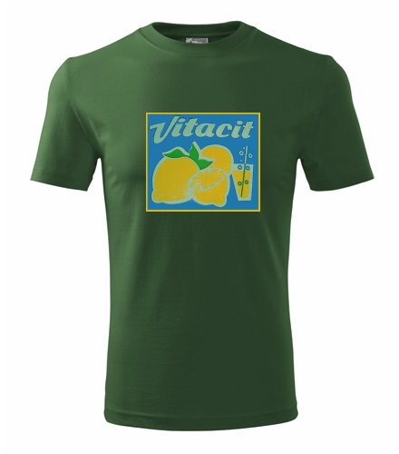 Lahvově zelené tričko Vitacit