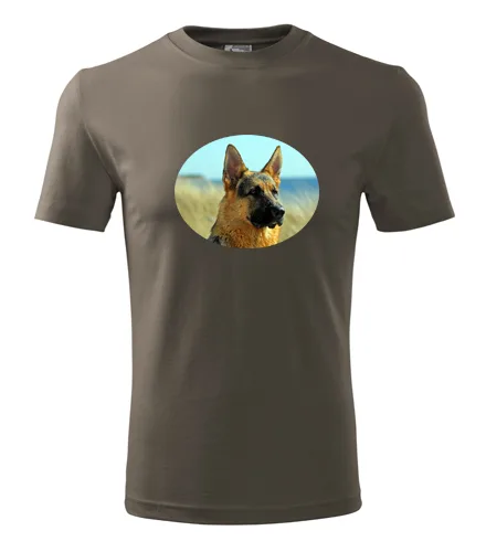 Army tričko s vlčákem