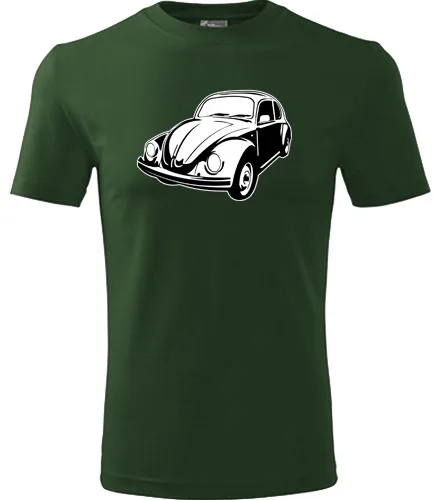 Lahvově zelené tričko s VW Broukem