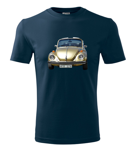 Tmavě modré tričko s VW Broukem