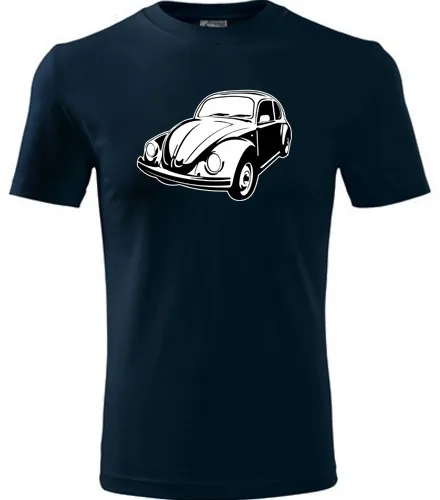 Tmavě modré tričko s VW Broukem