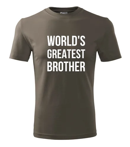 Army tričko Worlds Greatest Brother