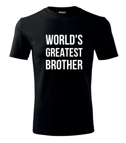 Černé tričko Worlds Greatest Brother