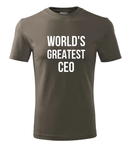 Army tričko Worlds Greatest CEO