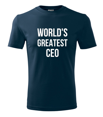 Tmavě modré tričko Worlds Greatest CEO