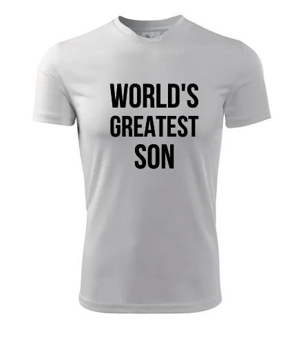 Bílé tričko Worlds Greatest Son