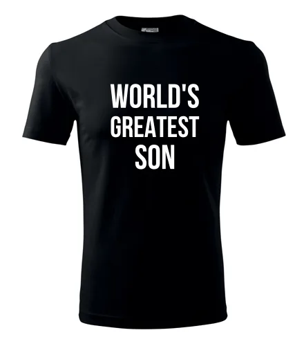 Černé tričko Worlds Greatest Son