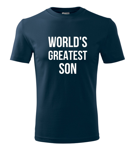 Tmavě modré tričko Worlds Greatest Son