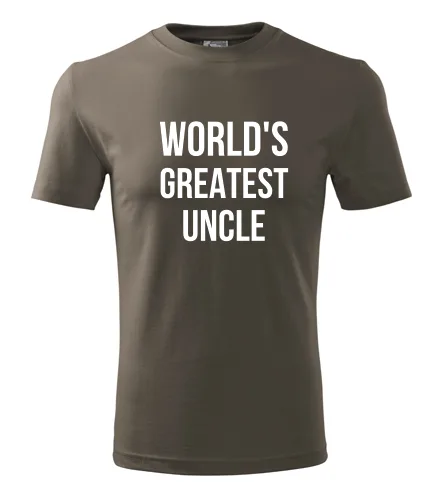 Army tričko Worlds Greatest Uncle