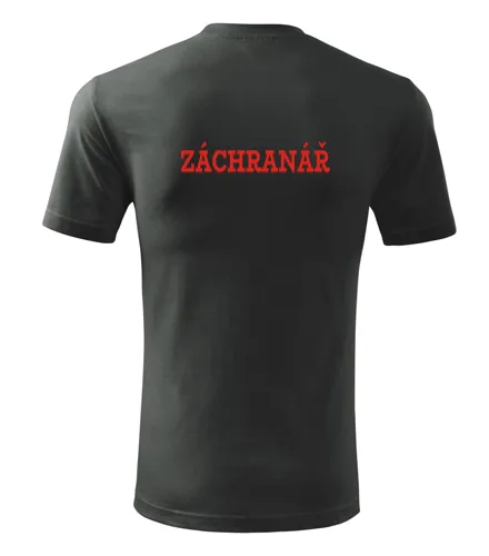 Šedé tričko Záchranář pánské