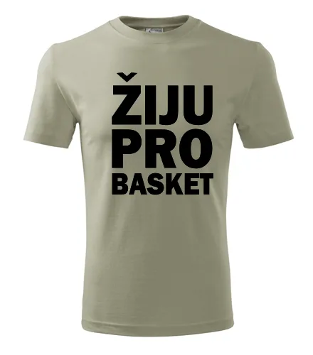 Khaki tričko Žiju pro basket