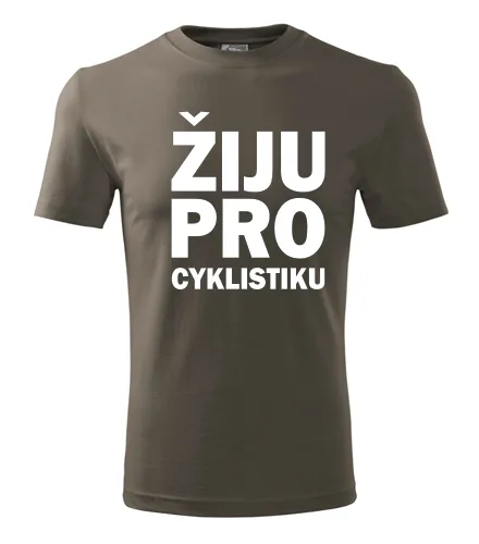 Army tričko Žiju pro cyklistiku