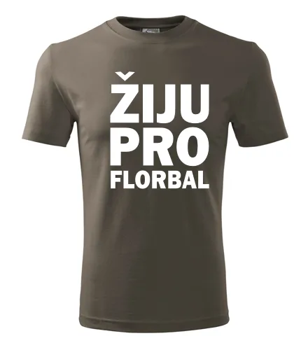 Army tričko Žiju pro florbal