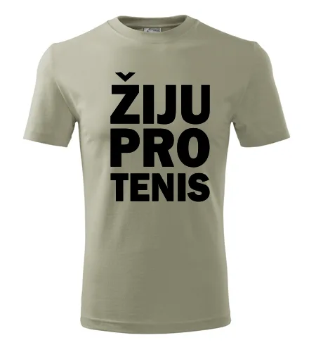 Khaki tričko Žiju pro tenis