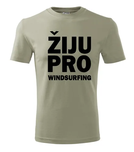 Khaki tričko Žiju pro windsurfing