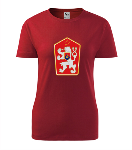 Červené dámské tričko znak ČSSR