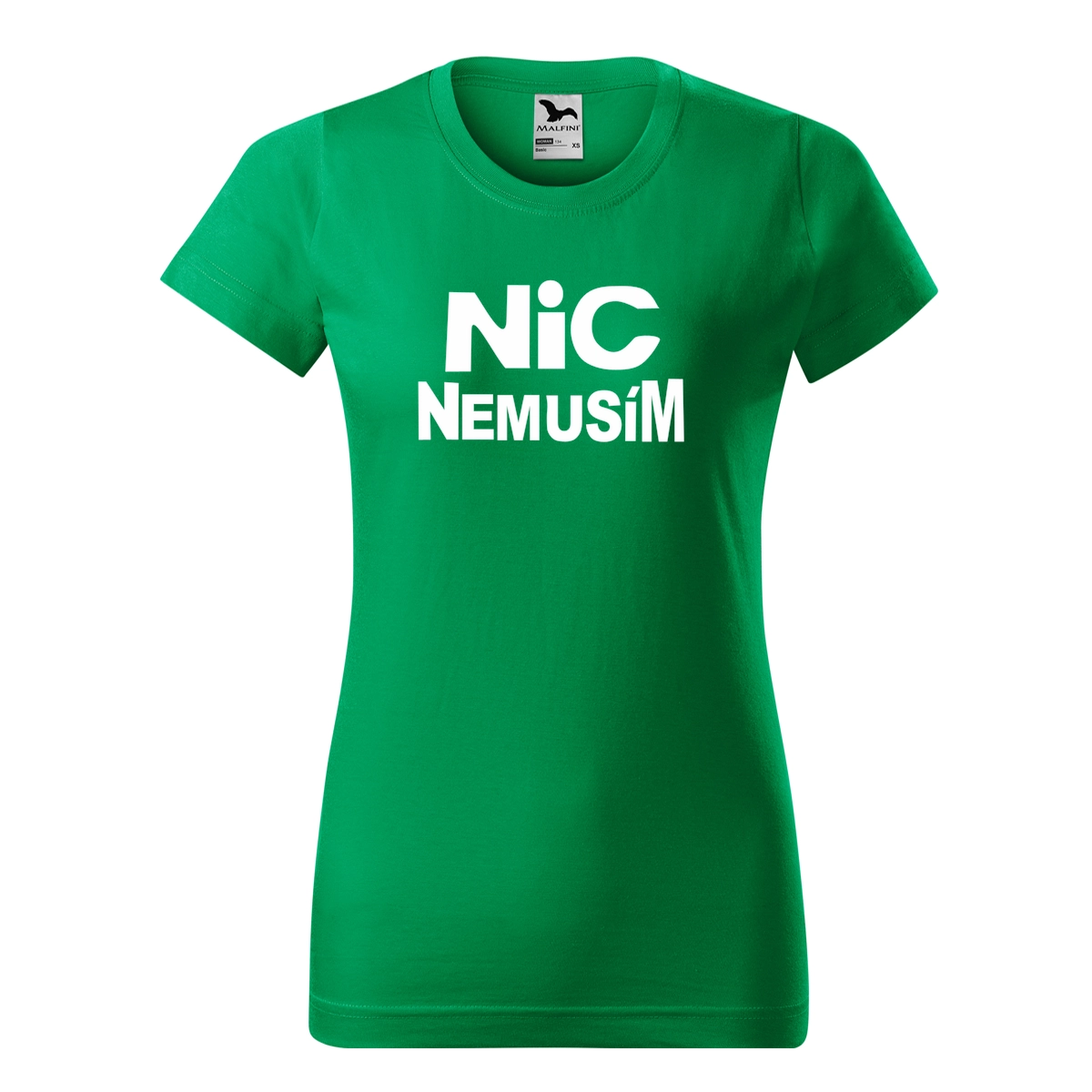Zelené dámské tričko nic nemusím dámské