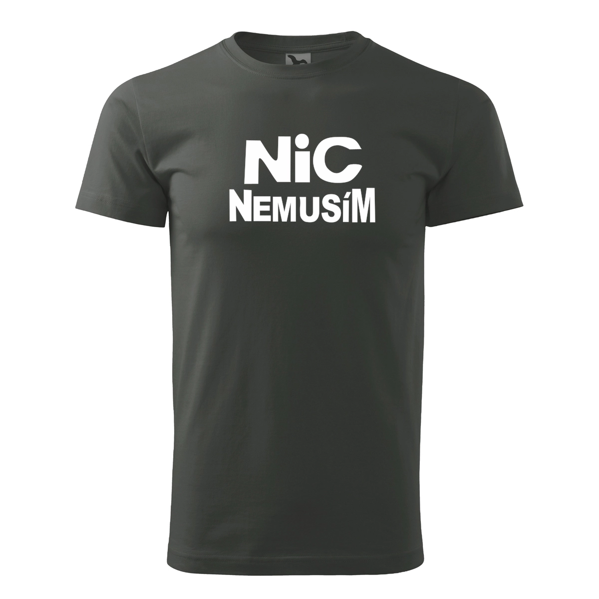 Grafitové tričko nic nemusím pánské