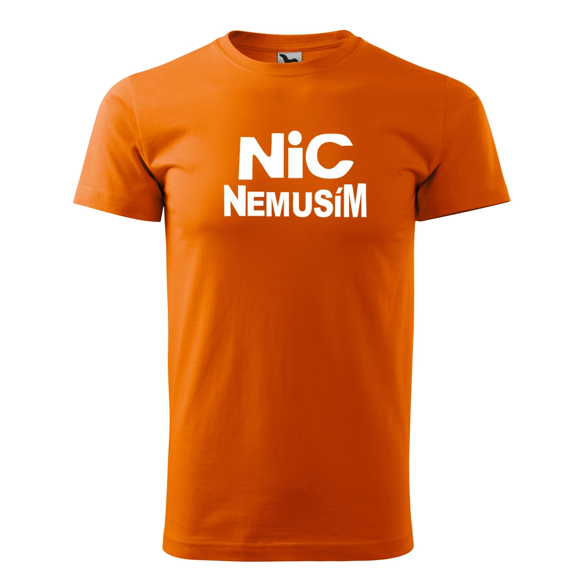 Oranžové tričko nic nemusím pánské