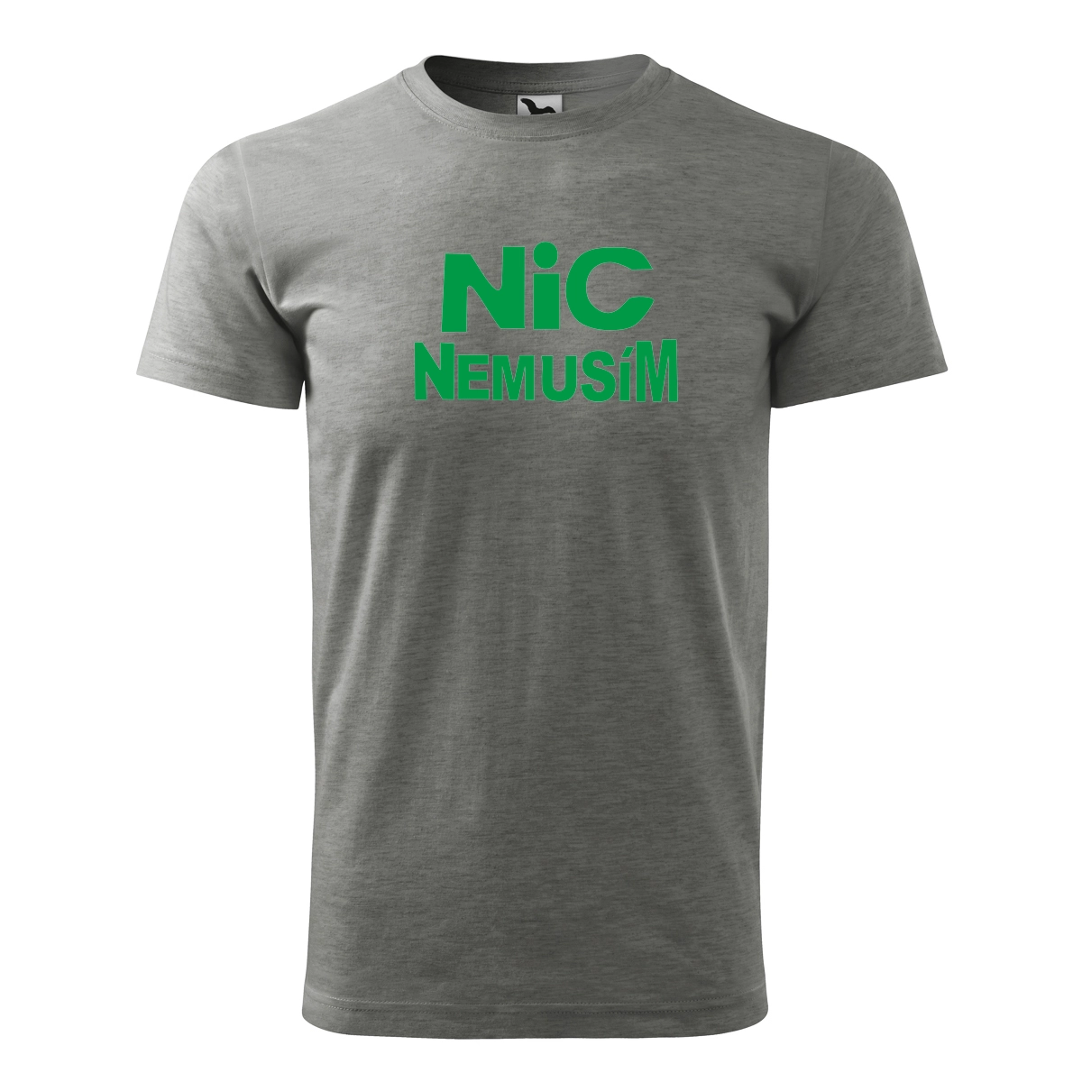 Šedé tričko nic nemusím pánské