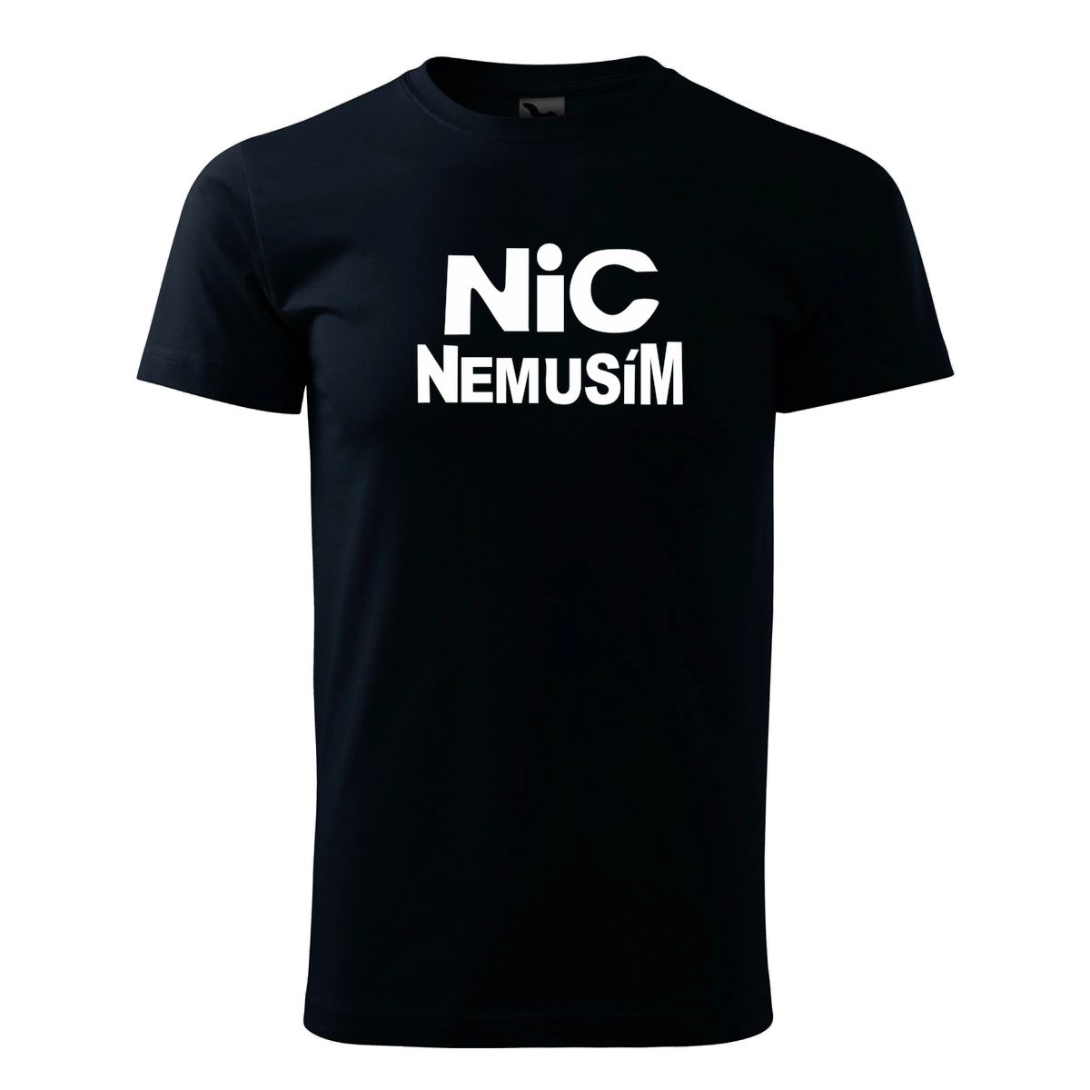 Tmavě modré tričko nic nemusím pánské