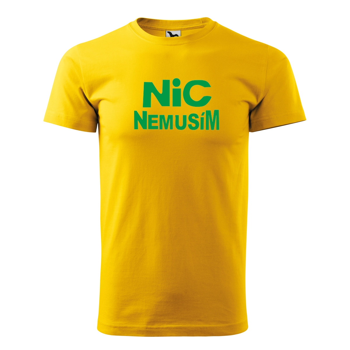 Žluté tričko nic nemusím pánské