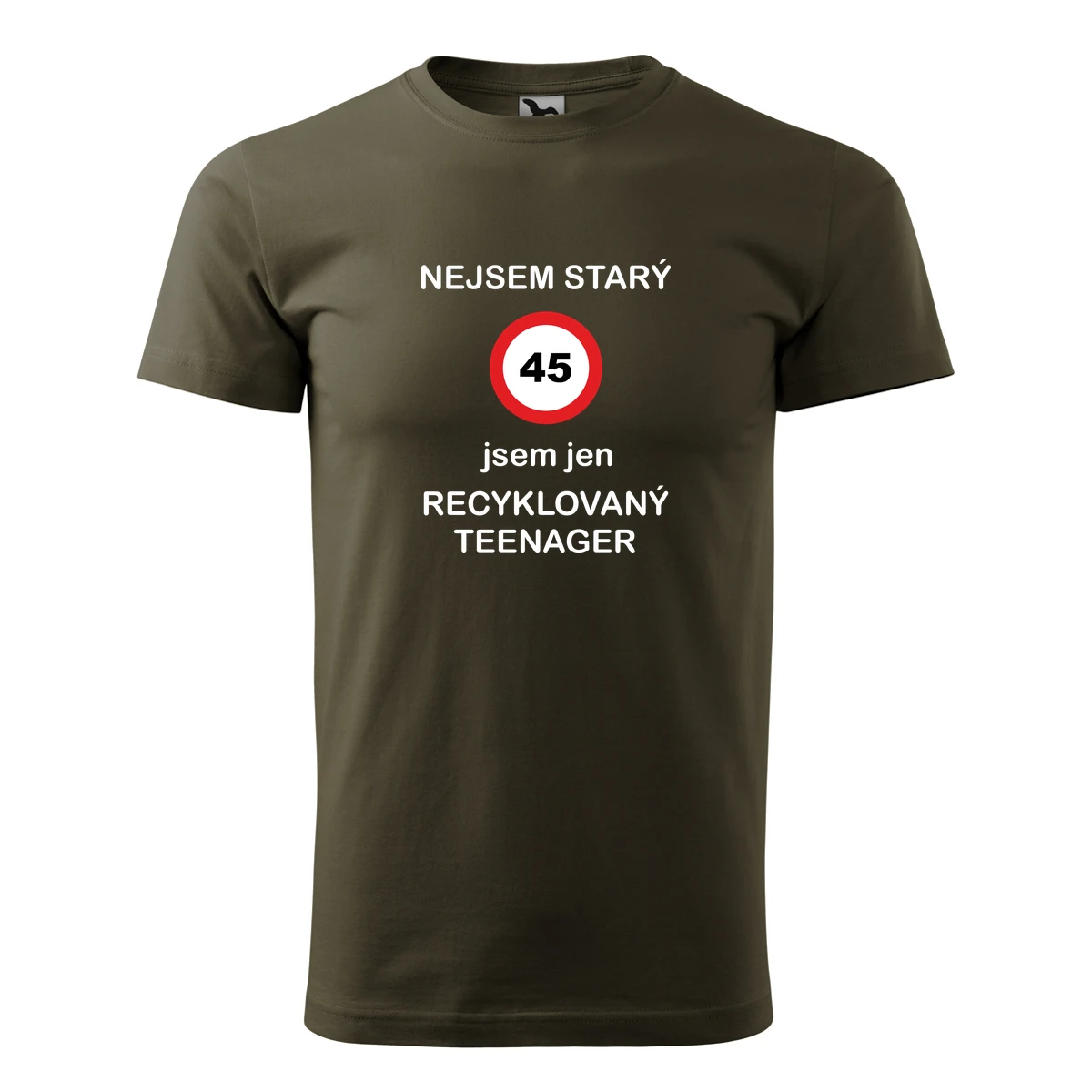 trička s potiskem Army tričko jsem recyklovaný teenager 45 